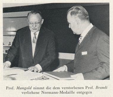 1971 Leo  Brandt (posthum, Fördermedaille)